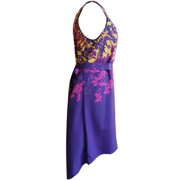 Women's Apt. 9 Purple And Yellow Floral-Print High-Low Dress - Picture 3 of 9